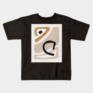 Abstract shapes art, Mid century modern art Kids T-Shirt